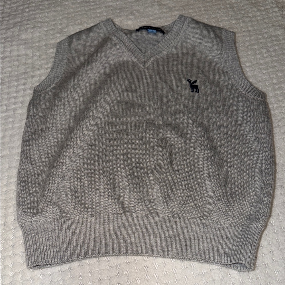 Andy & Evan V-Neck Gray Sweater Vest